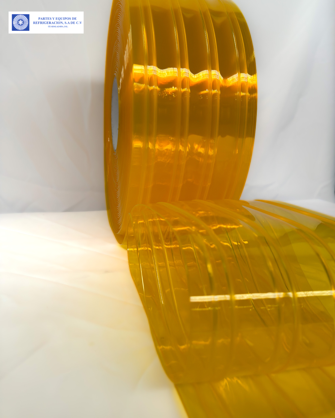 HD007A - Rollo doble costilla amarillo anti-insectos
