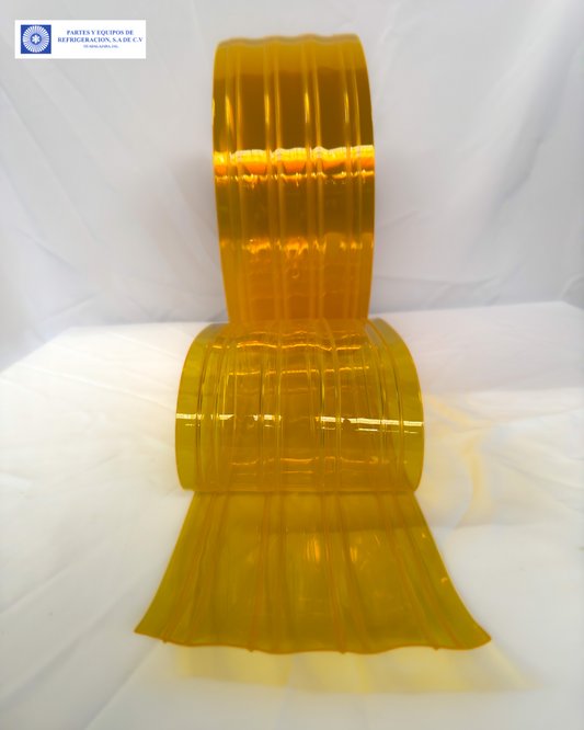 HD007A - Rollo doble costilla amarillo anti-insectos