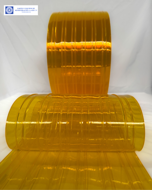 HD007 - ROLLO DOBLE COSTILLA AMARILLO ANTI-INSECTOS